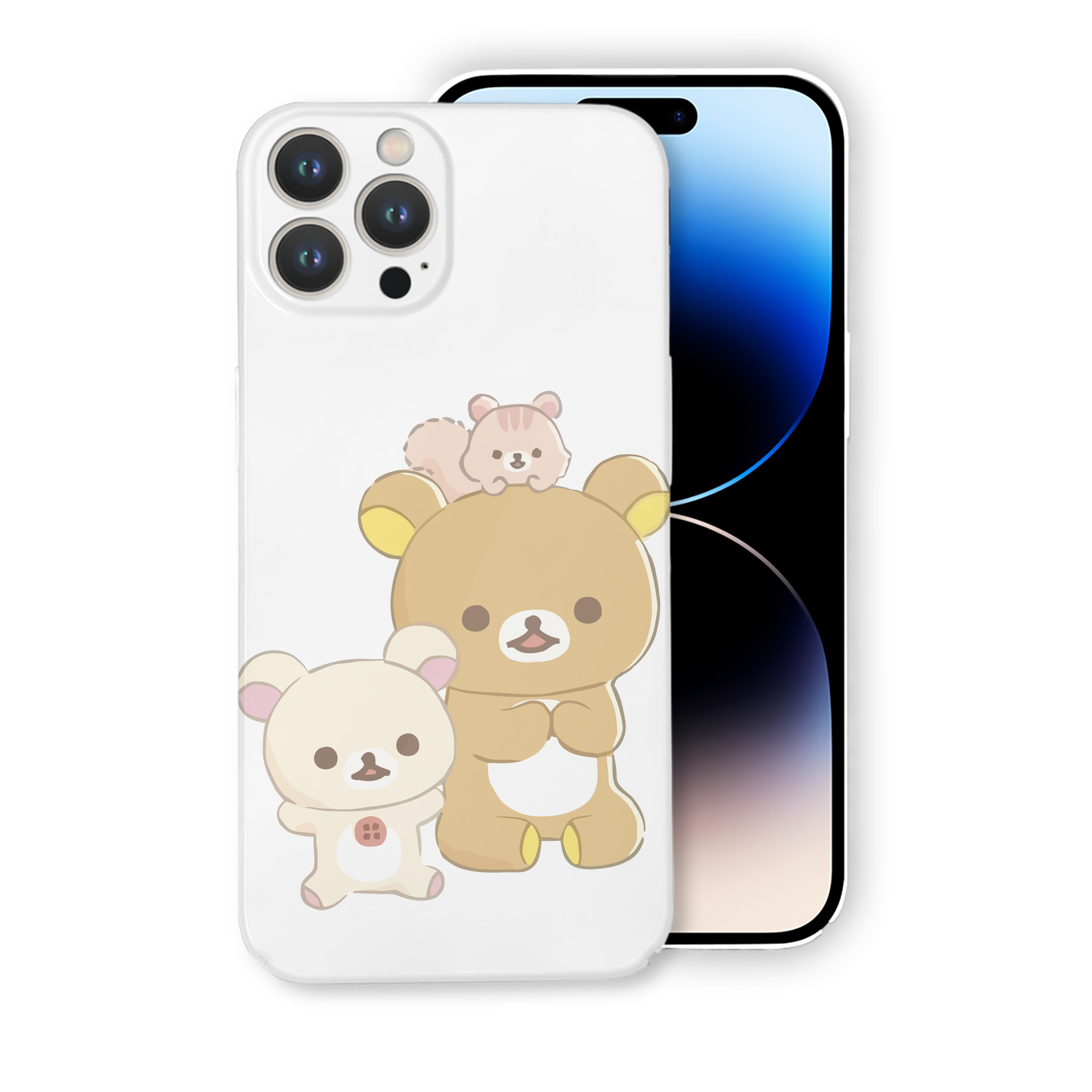 （画像用） リラックマ リラックマ キイロイトリ Rilakkuma Korilakkuma Kiiroitori 【iPhone 14シリーズ対応】ハードケース